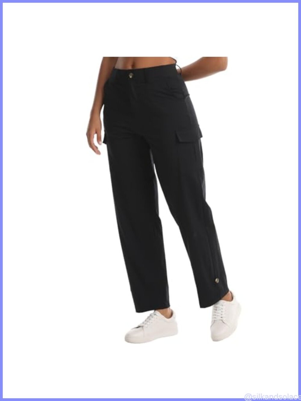 Women's Quick Dry Hiking Capri Cargo Pants with Pockets